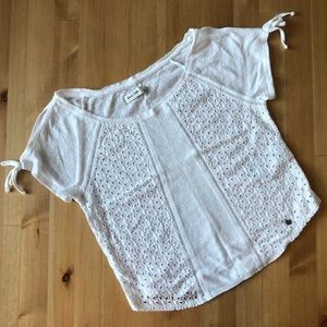 Abercrombie Kids White Crop Top